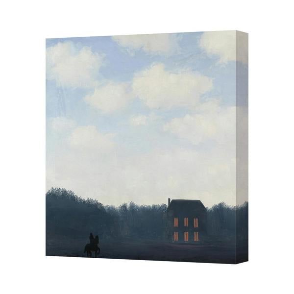 Benjamin Tate Design Contemporary Canvas Art Print Landscape With House Deep Wooden Frame UK Handmade