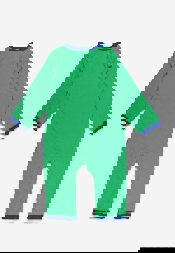 Organic Hillside Tractor Applique Sleepsuit - Toby Tiger