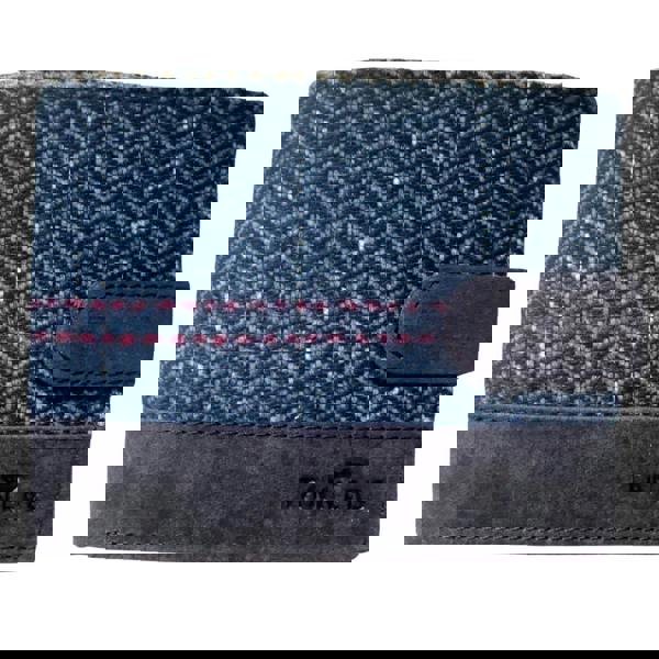 Tanners Boxed Bifold Hunter Leather Wool Tweed Wallet