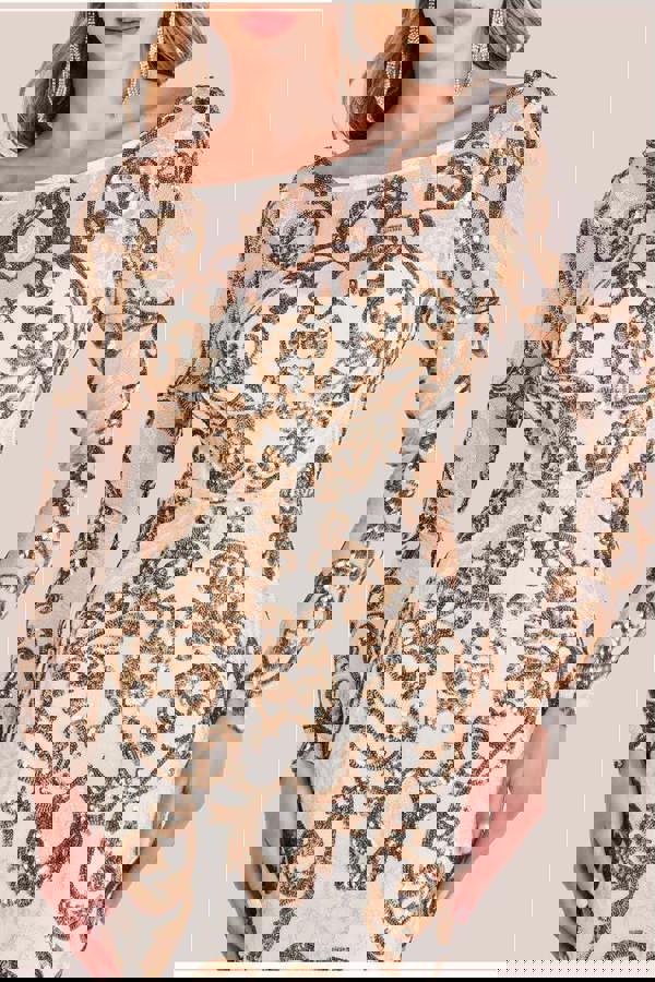 Sequin Cowl Back Maxi -  Cream DR3420