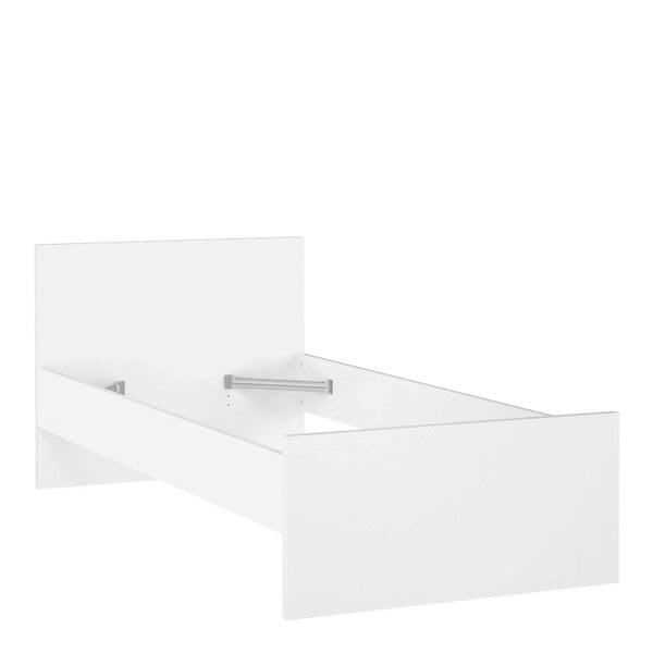 Wyld Haus Budapest 3ft Single White Wooden Bed Frame