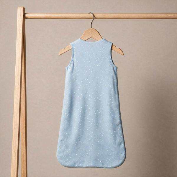 Mini Cuddles Baby Boys Teddy Bear Embroidered Sleeping Bag, Blue