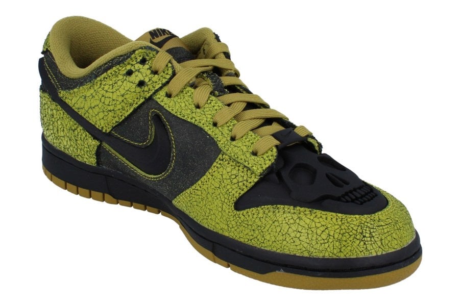 Nike Dunk Low Retro QS Mens Trainers Hv6103  300 - Bright Cactus Black 300 - Photo 3