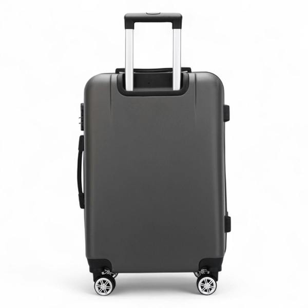 Infinity Luggage Hard Shell Modern Dual 4 Wheel Luggage Suitcase Set