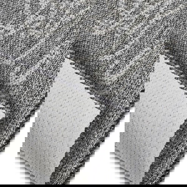 Kitchen Bon Appetit Grey Runner Flatweave Rug