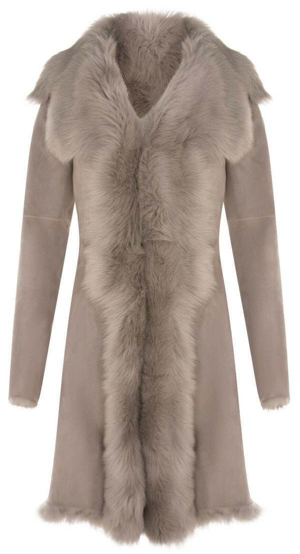 Infinity Leather Womens Toscana Sheepskin Suede Trench Coat-Rochester