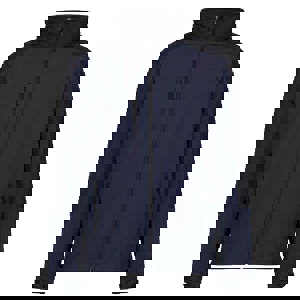 Regatta Reid Mens Softshell Wind Resistant Water Repellent Jacket - Navy Blue - 