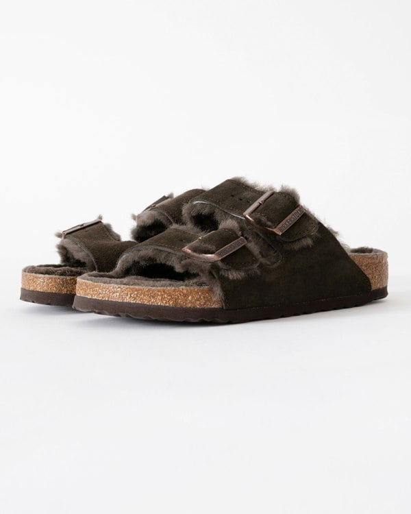 Birkenstock Arizona VL Shearling Womens Sandals - Mocha