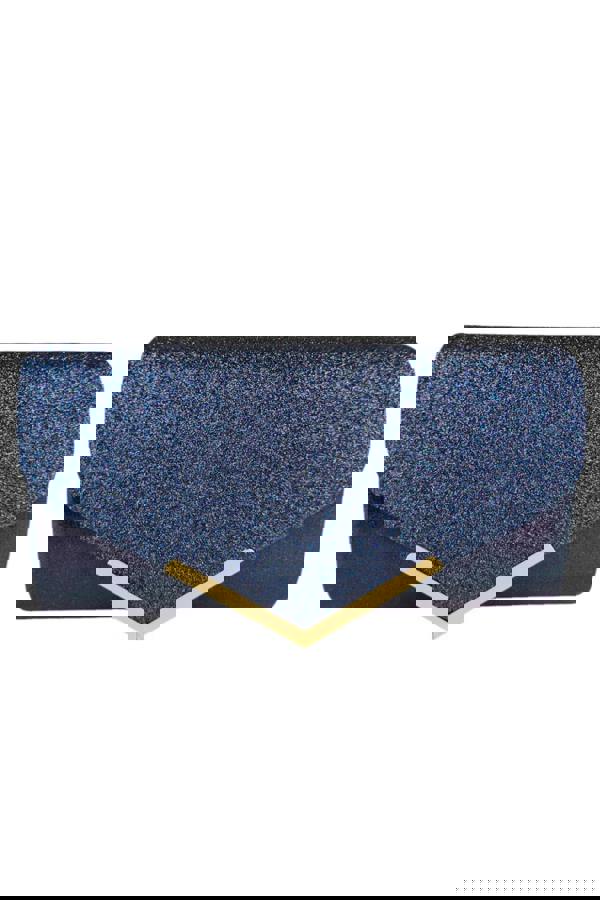 Paulo Due Envelope Glitter Tube Clutch Bag