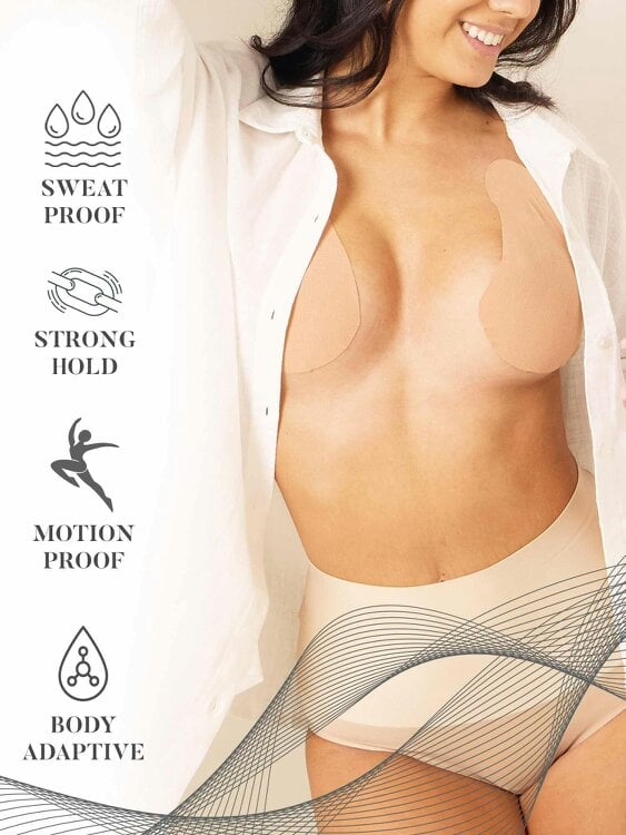 Perky Pear Original Lift & Shape Boob Tape- BEIGE-A-H cups