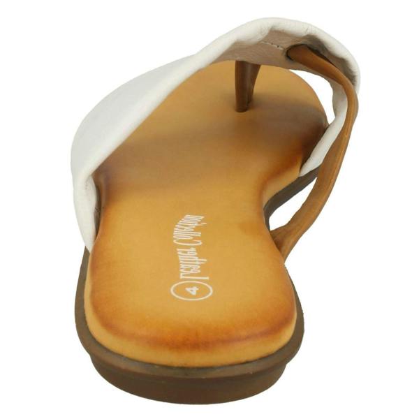 Leather Collection Ladies Leather Collection Toepost Sandals