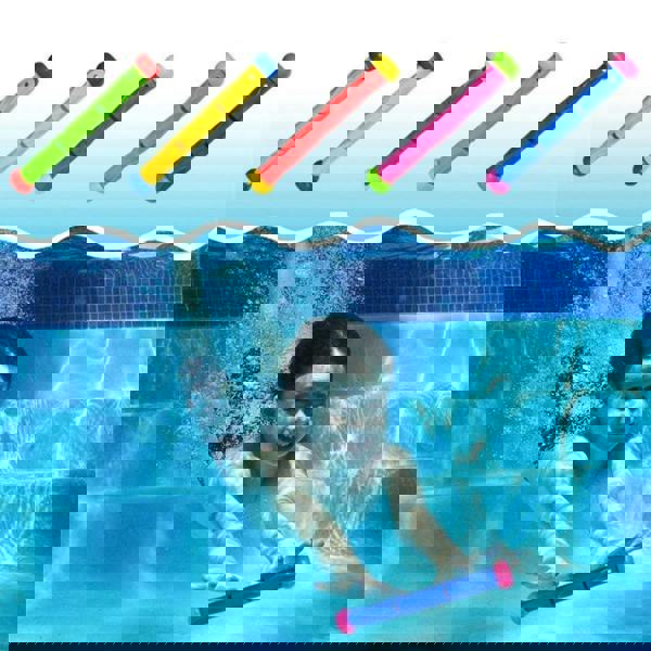smartbies Intex Underwater Play Sticks Pack of 5 | Diving Toys for Pool Games