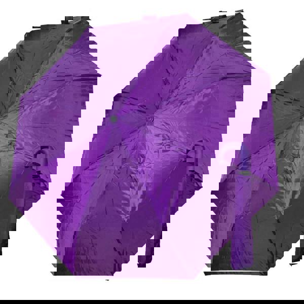 Solis Accessories Automatic Curved Handle Compact Umbrella – 33cm Folding One-Touch Open Travel Umbrella