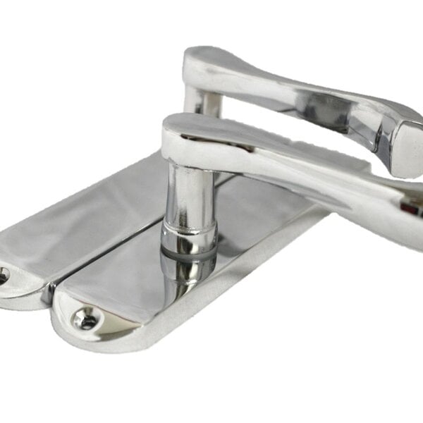 EDH Door Hardware Polished Chrome Cadenza Victorian Scroll Door Handles with Tubular Latch – 4 Pair Pack – 178mm x 38mm