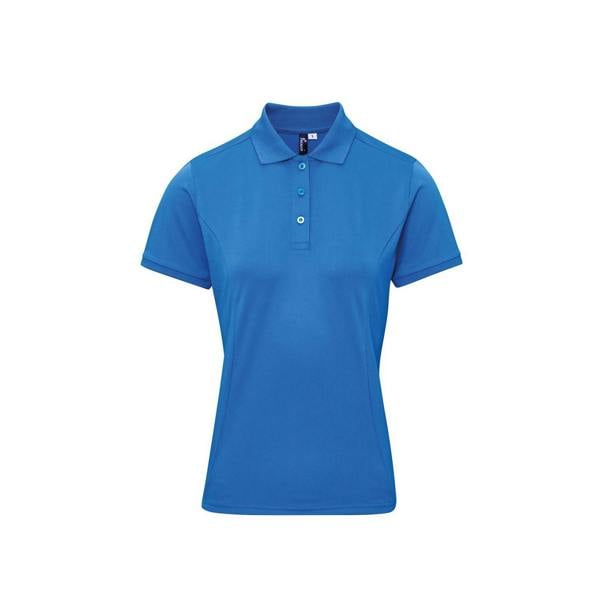 Premier Womens/Ladies Coolchecker Plus Polo Shirt - Sapphire Blue