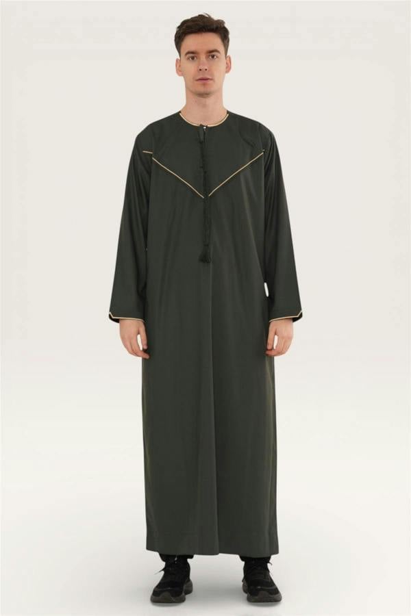 Infinity Leather Men's Ramadan Moroccan Jubba Robe Djellaba Eid Thobe - TT-007