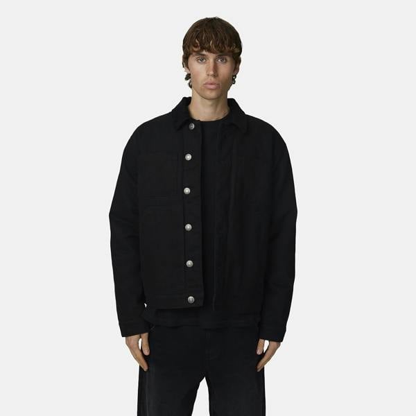Good For Nothing  Black Washed Worker Jacket - Black Image 1