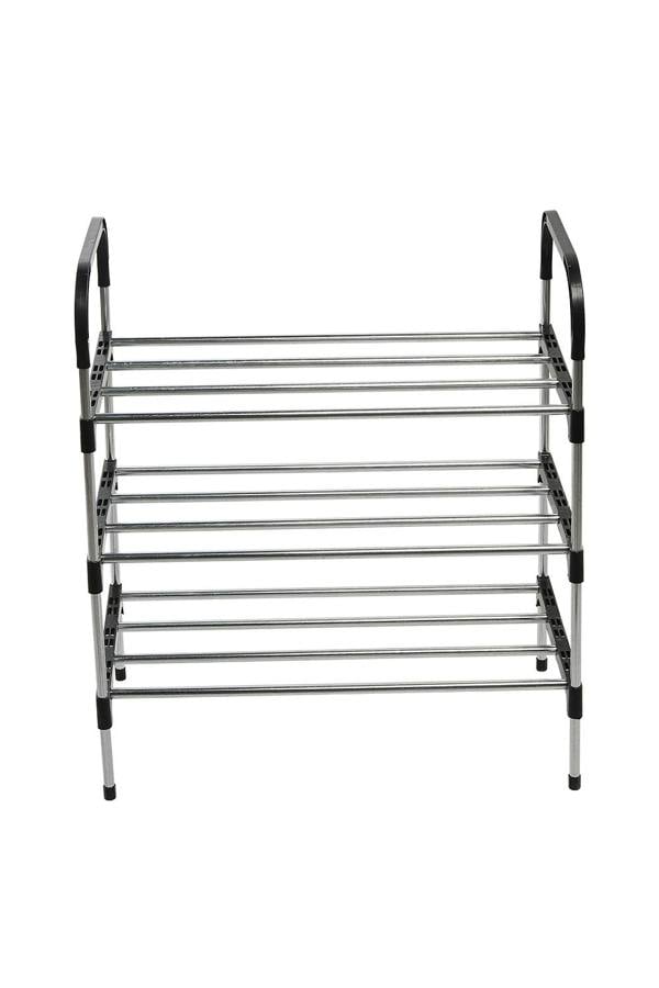 Living and Home 3 Tiers Shoes Rack Organizer Stackable Space Saving Shoe Shelf