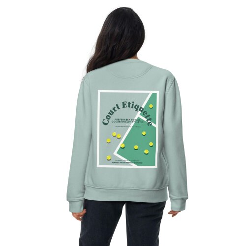 Anchor & Crew Court Etiquette Tennis Club League Organic Cotton Sweatshirt