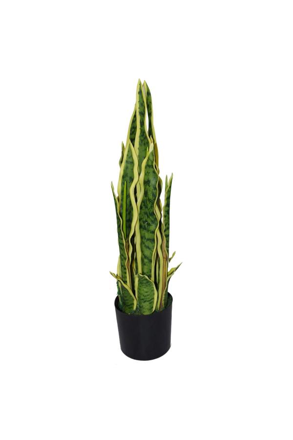 Dyzi Artificial Sansevieria Plant 55cm Potted Indoor Decor Green
