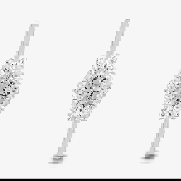 Starbright Silver 8mm Six Claw Round Cubic Zirconia Ring R3227(8M) 3A