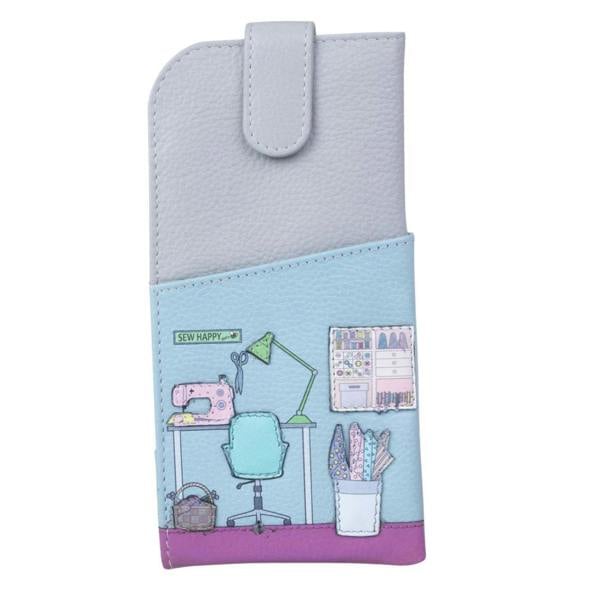 Mala Leather Sewing Room Wide Fit Glasses Case