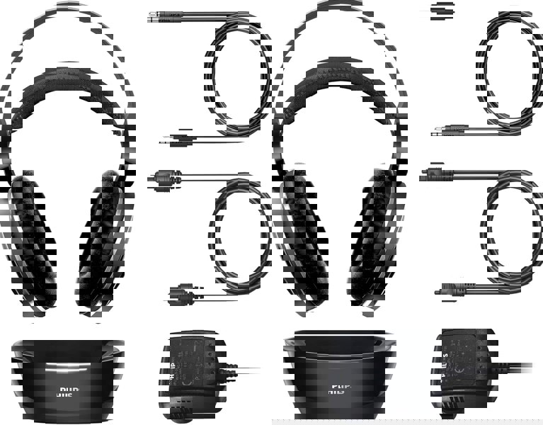 Philips SHD8850 Wireless over-ear RF Hi-Fi TV headphones – Free Gift RRP £15!