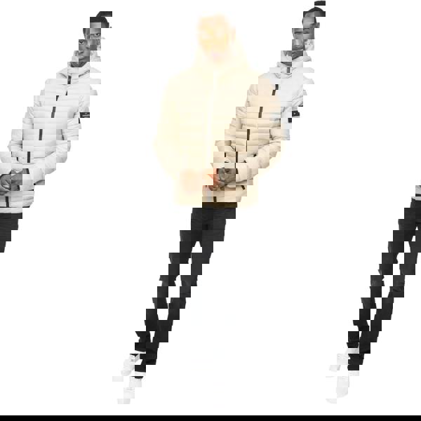 Crosshatch Mens Gattering MVE Jacket - Stone - 