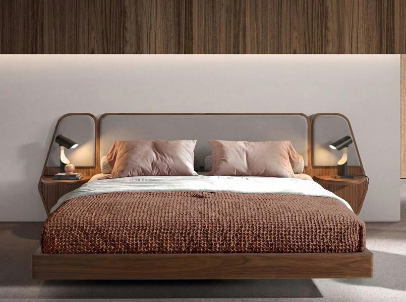 Angel Cerdá Table lamp in black and white steel 8113