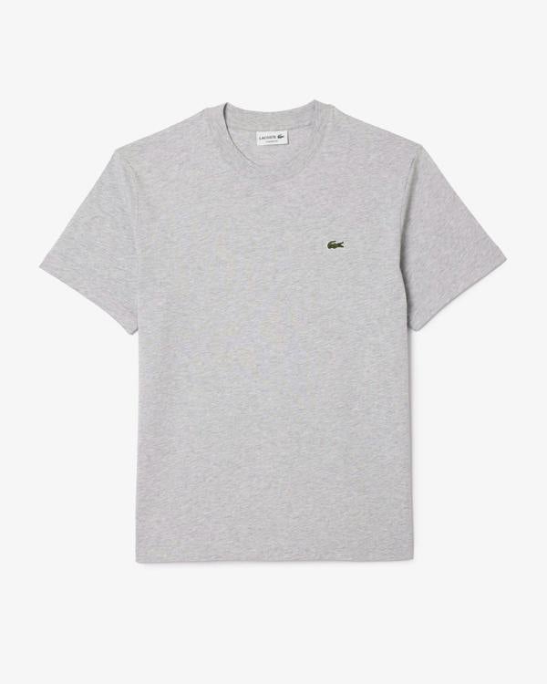 Lacoste Mens Classic Fit Cotton Jersey T-Shirt - Silver Chine CCA