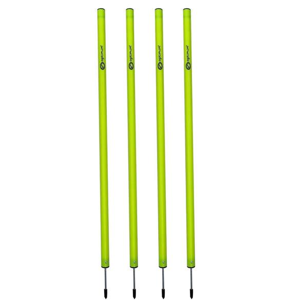 Telescopic Boundary Poles – Adjustable 90-170cm, Fluorescent, Set of 12 - Optimum