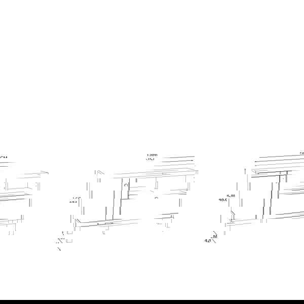 Furniture To Go Grafton TV Unit in Cream and Oak
