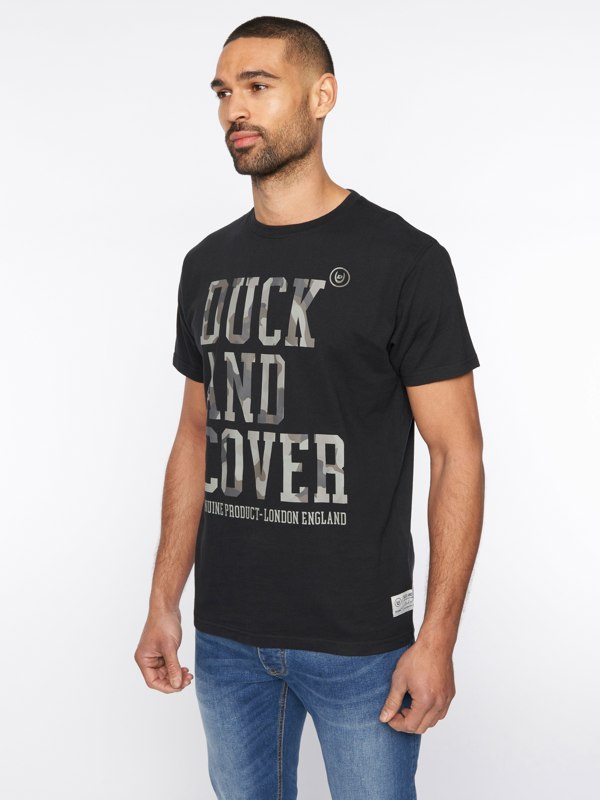 Duck and Cover Carrillo T-Shirt - Black