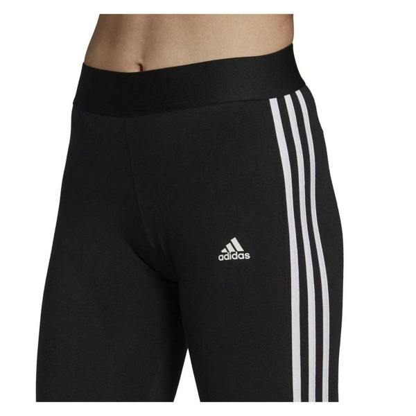 Adidas Womens/Ladies 3 Stripes Athletic Leggings - Black/White - 