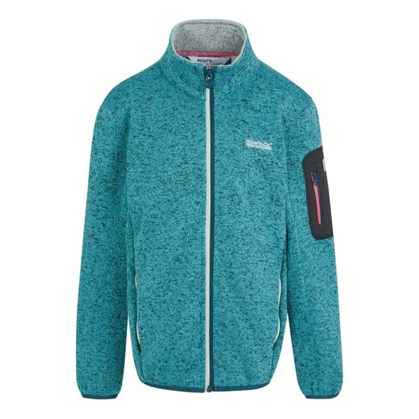 Regatta Childrens/Kids Newhill Fleece Jacket - Tahoe Blue/Bleached Aqua