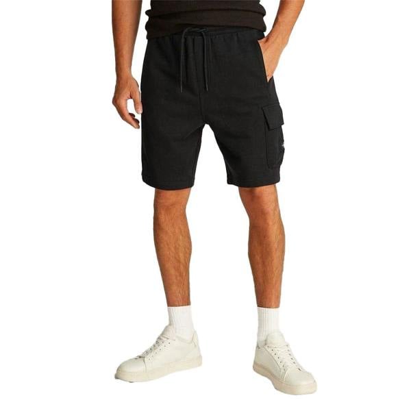 Calvin Klein Mens Cargo Shorts - Black - 