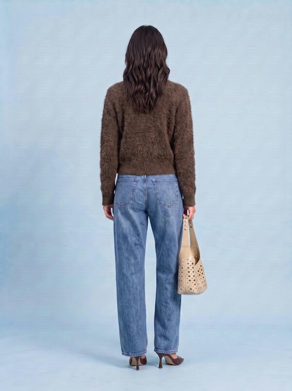 Urban Bliss Wool Blend Textured Boucle Cardigan