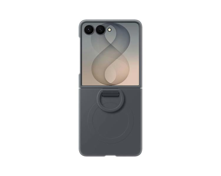 Samsung Galaxy Z Flip 8 6.9" Silicone Case with Ring and Magnet Graphite - EF-EF776CBEGWW