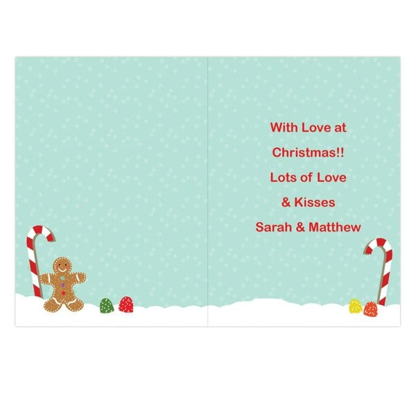 Personalised Memento Company Personalised Gingerbread House Card