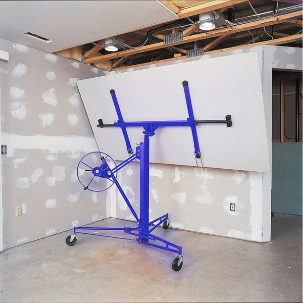 16FT Drywall Lifter Panel Hoist Rolling Caster Construction With Lockable Wheels Cranes Living and Home