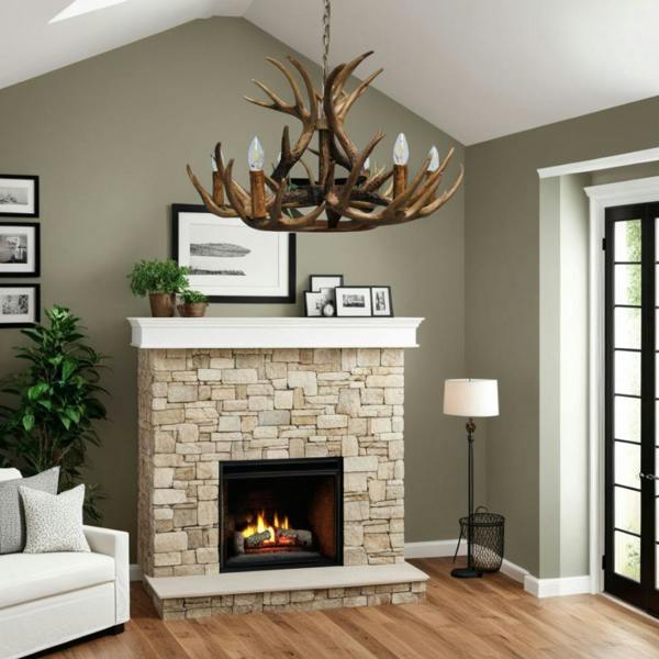 Pagazzi Lighting Lochranza 6 Light Rustic Antler Pendant Ceiling Light