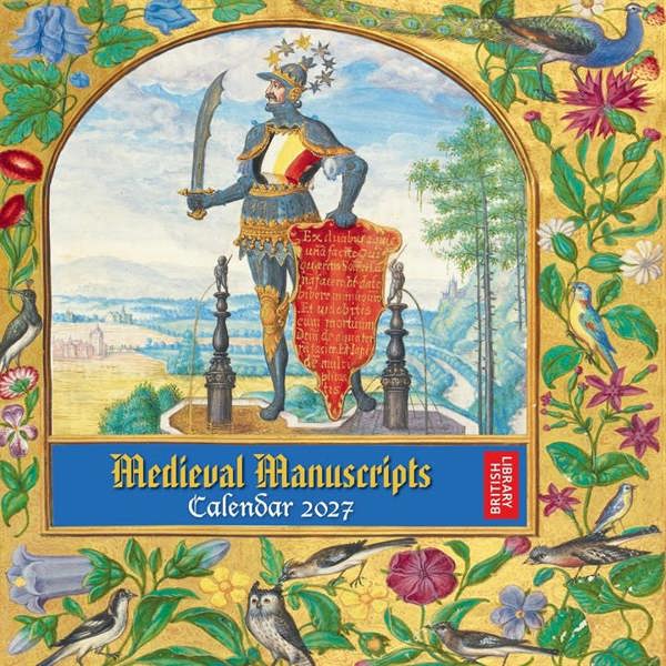 British Library, Medieval Manuscripts Calendar 2027, Wall Calendars, Month To View, History & Literature, Gift