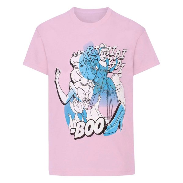 Disney Childrens Girls Cinderella Bibbidi Bobbidi Boo T-Shirt - Pink