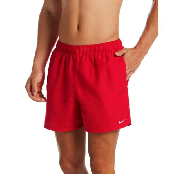 Nike Mens Embroidered Logo Regular Swim Shorts - University Red - 
