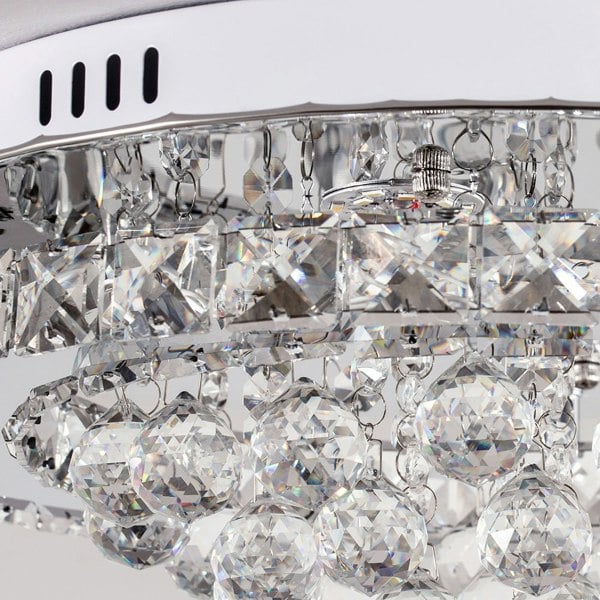 36w Crystal Ceiling Light Modern Chandeliers Lamp with Crystal Droplets Ceiling Light Living and Home 