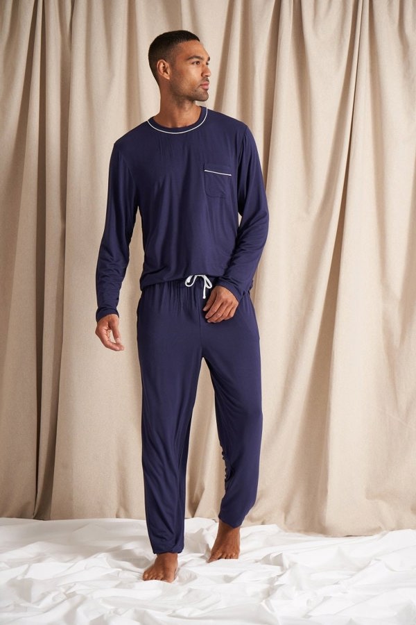 Mister You Bamboo Pyjama Set in MidnightNightwear