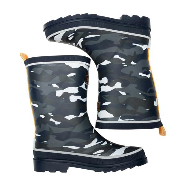 Regatta Childrens/Kids Foxfire Camo Reflective Wellington Boots - Black - 