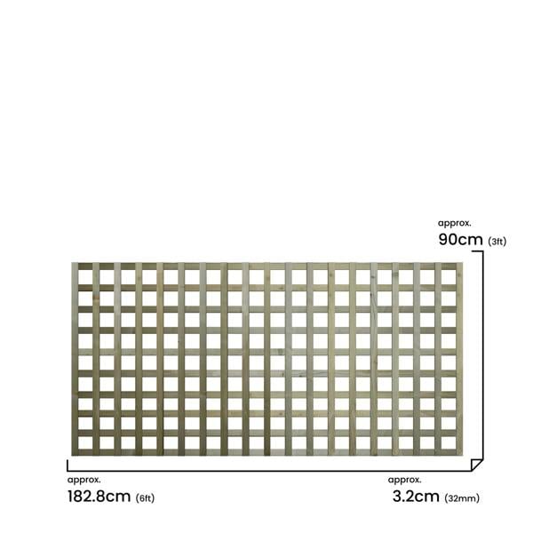 5 pack trellis flat top privacy square [w.6ft x h.3ft] 1