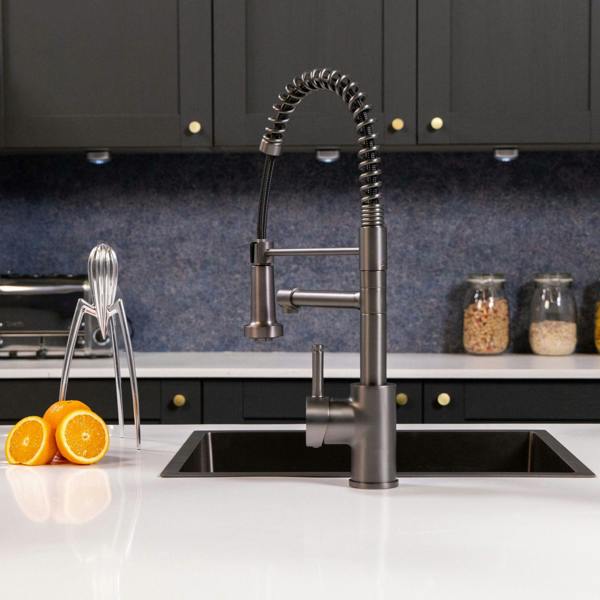 Flode böjig | Multiuse Style 3 in 1 Instant Boiling Tap with Flexi Spray | Gun Metal Finish