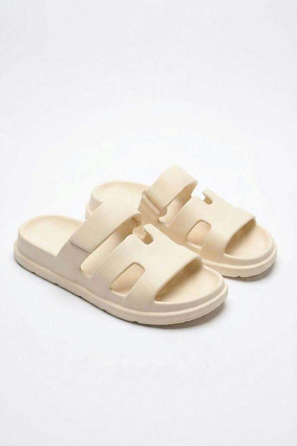 Lucille Cut Out Open Toe Strappy Sandals - Beige_wb
